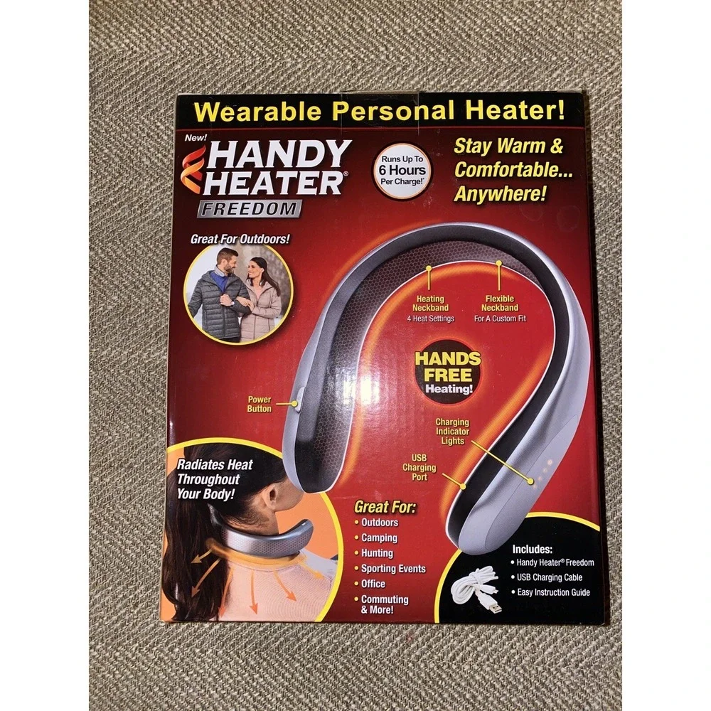 HANDY HEATER Freedom Wearable‎ Neck Heater for On-the-Go Heating SEALED NEW